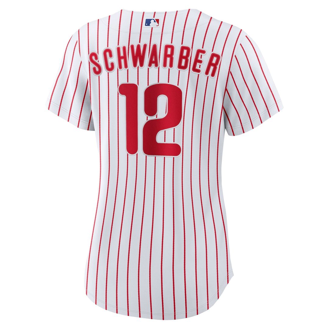 Philadelphia Phillies Kyle Schwarber Women's Home Replica Jersey (White)