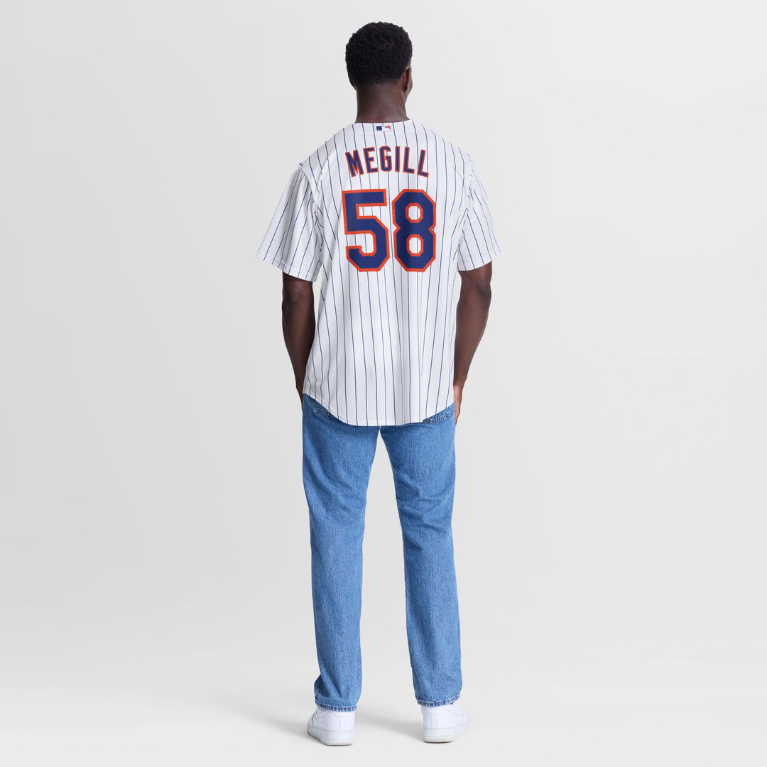 New York Mets Tylor Megill Home Replica Jersey (White)