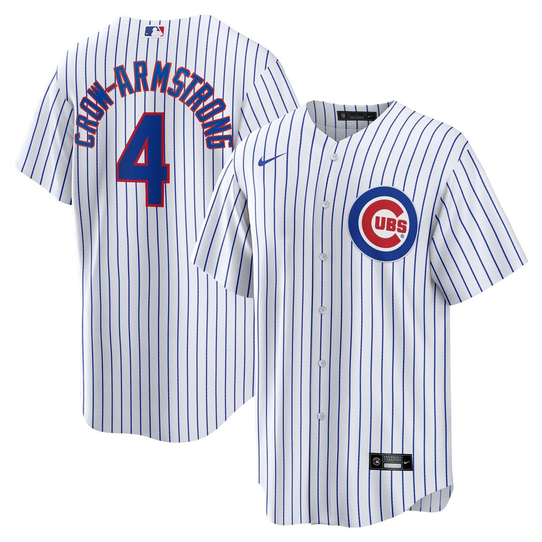 Chicago Cubs Pete Crow - Armstrong Home Replica Jersey (White)