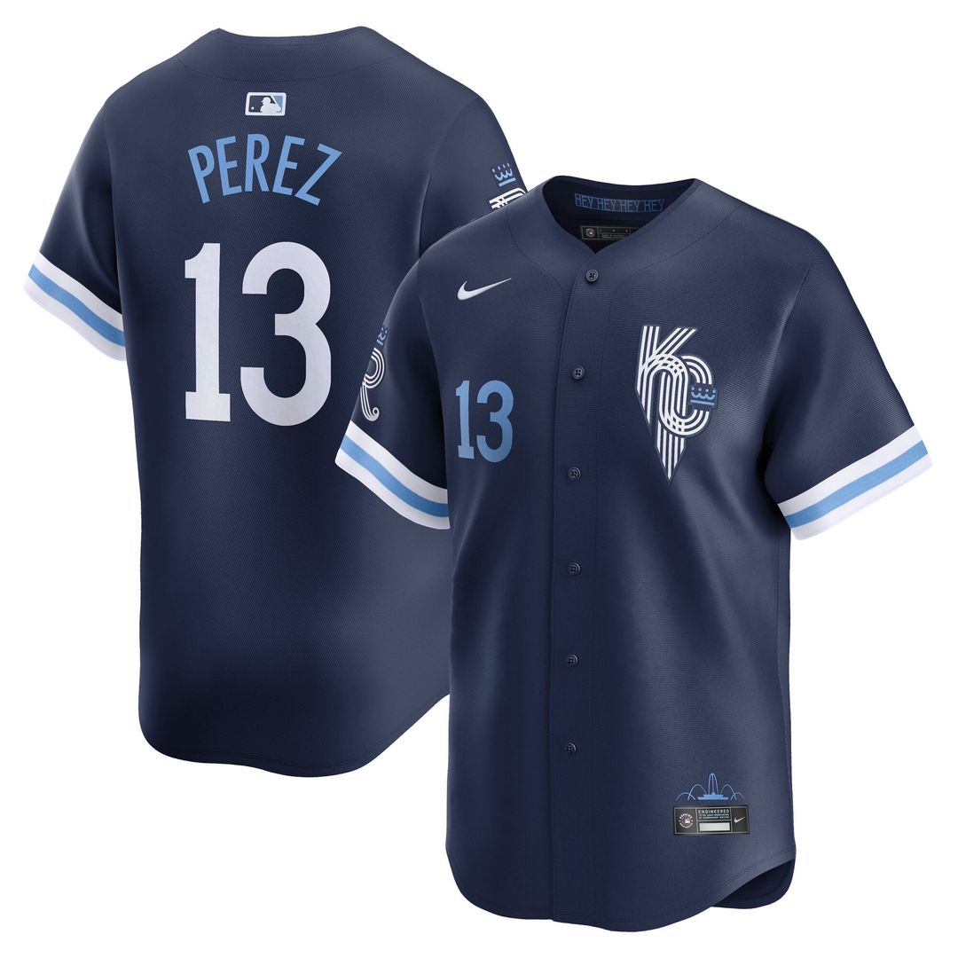 Kansas City Royals Salvador Perez City Connect Limited Jersey (Navy)