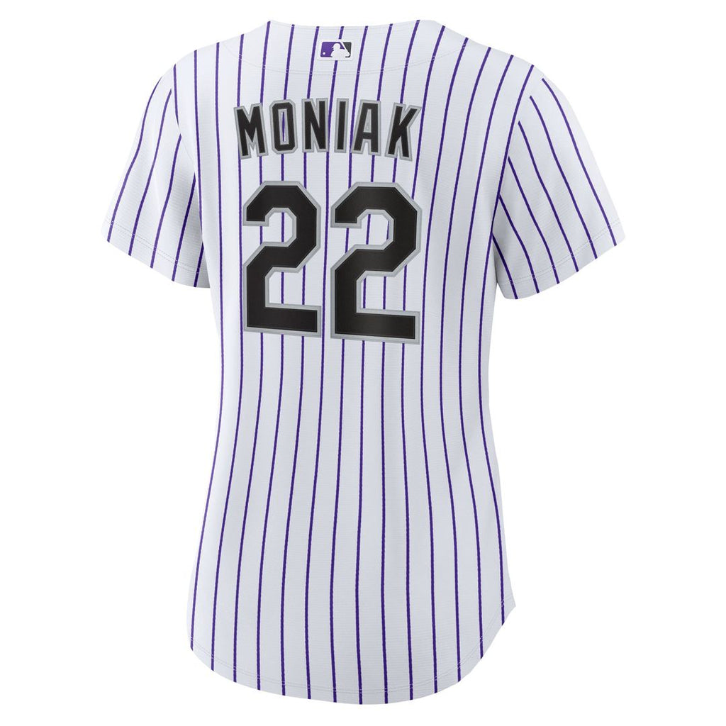 Colorado Rockies Mickey Moniak Women's Home Replica Jersey (White)