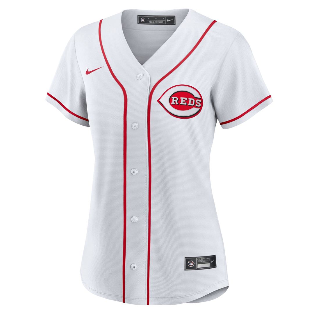 Cincinnati Reds Spencer Steer Women's Home Replica Jersey (White)