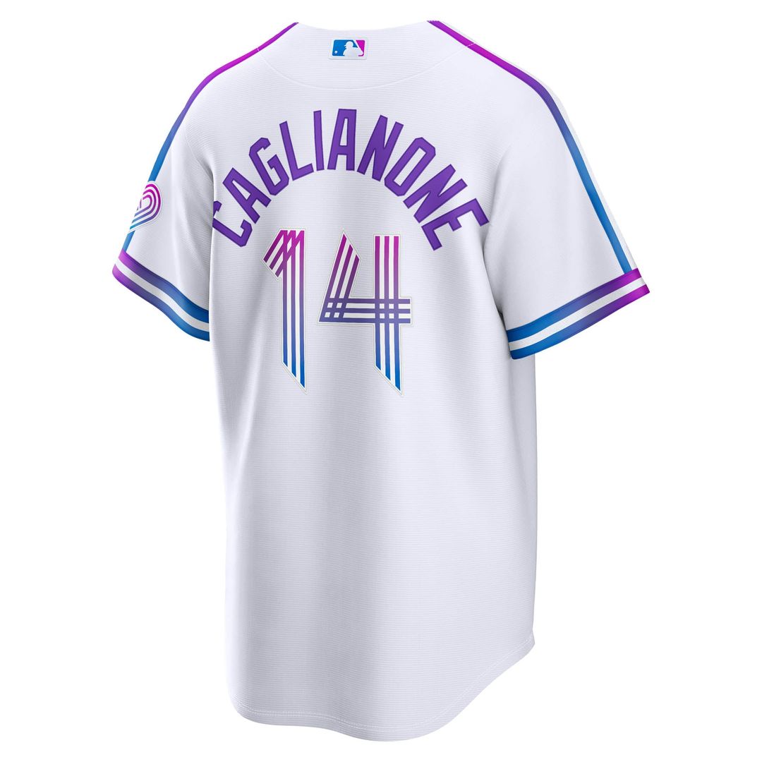 Kansas City Royals Jac Caglianone 2026 City Connect Stadium Jersey (White)