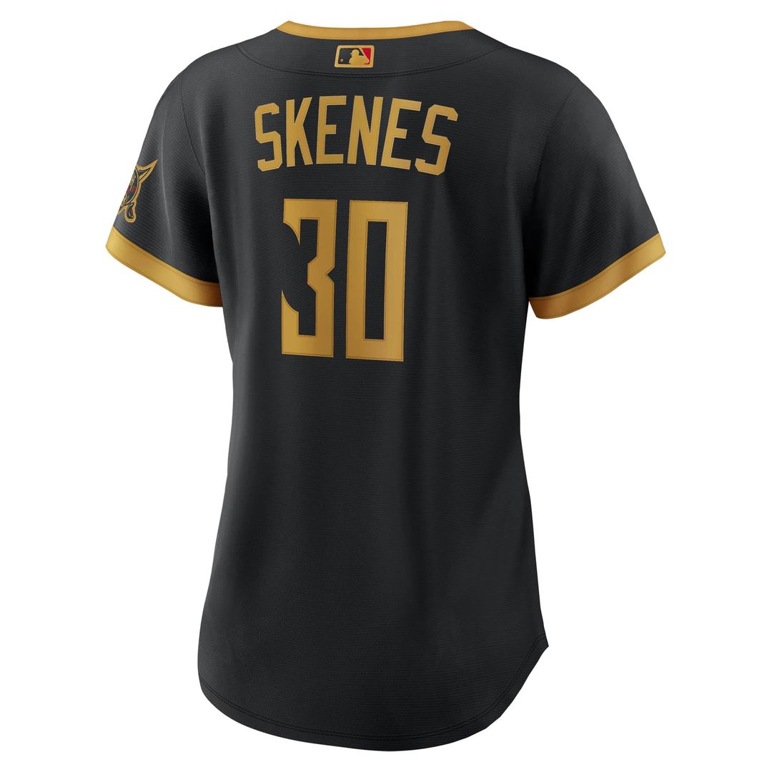 Pittsburgh Pirates Paul Skenes Women's 2026 City Connect Stadium Jersey (Black)