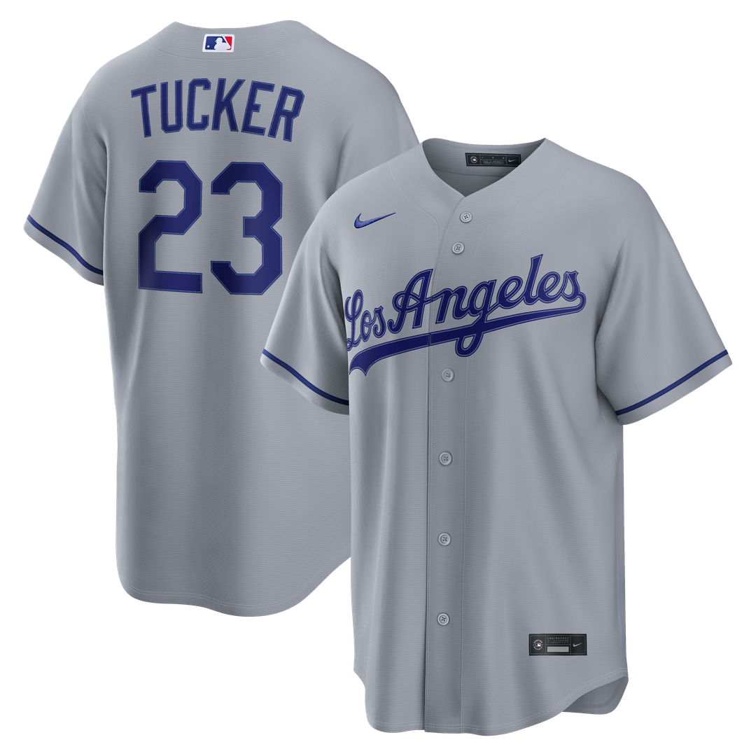 Los Angeles Dodgers Kyle Tucker Road Replica Jersey (Gray)