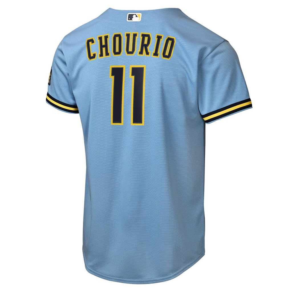 Milwaukee Brewers Jackson Chourio Youth Home Stadium Jersey (Cream)