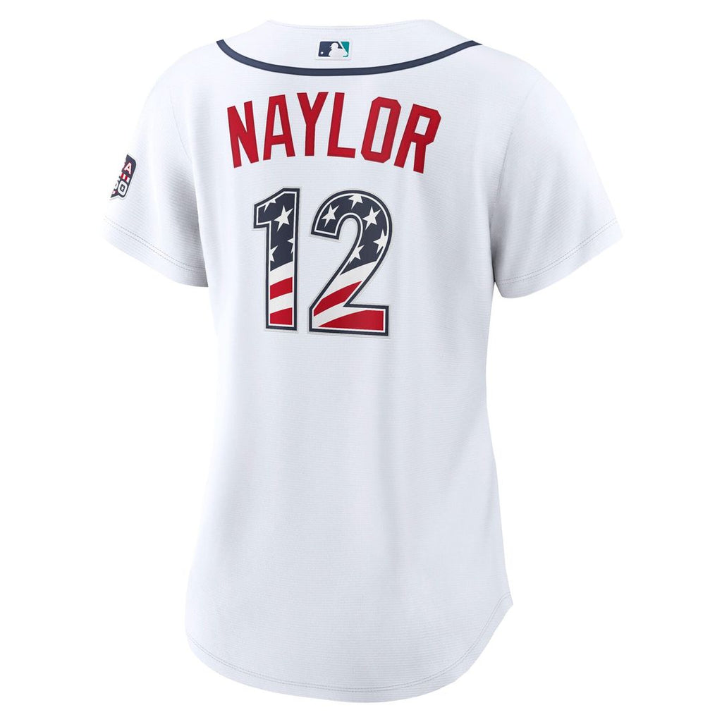 Seattle Mariners Josh Naylor Women's USA 250 Fourth of July Home Stadium Jersey (White)