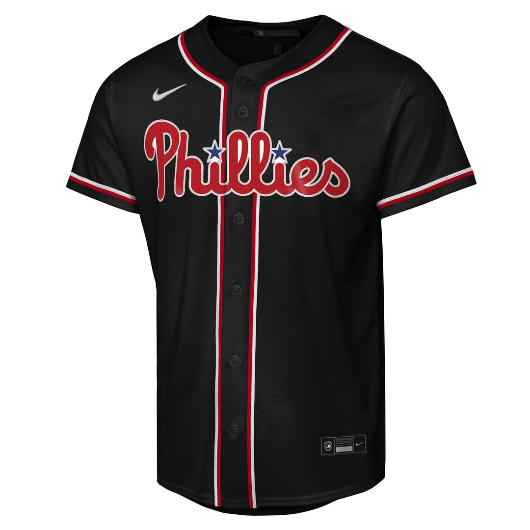Philadelphia Phillies Bryce Harper Youth Fashion Replica Jersey (Black)