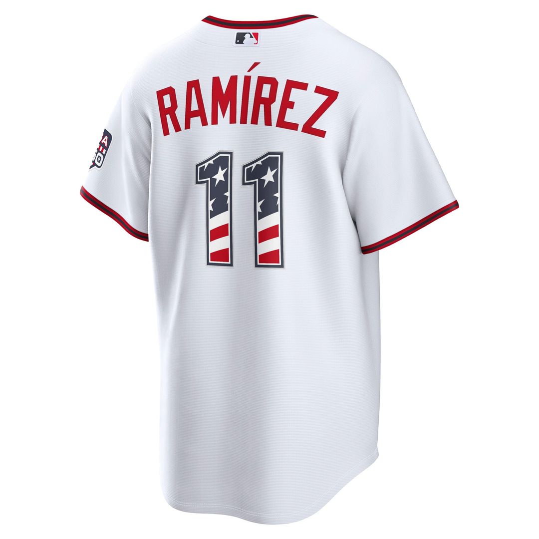Cleveland Guardians José Ramírez USA 250 Fourth of July Home Stadium Jersey (White)
