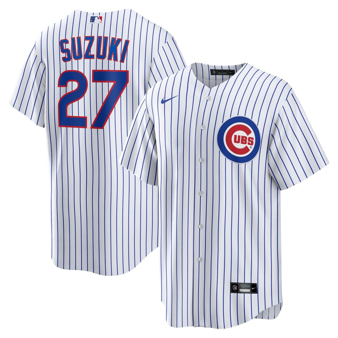 Chicago Cubs Seiya Suzuki Home Replica Jersey (White)