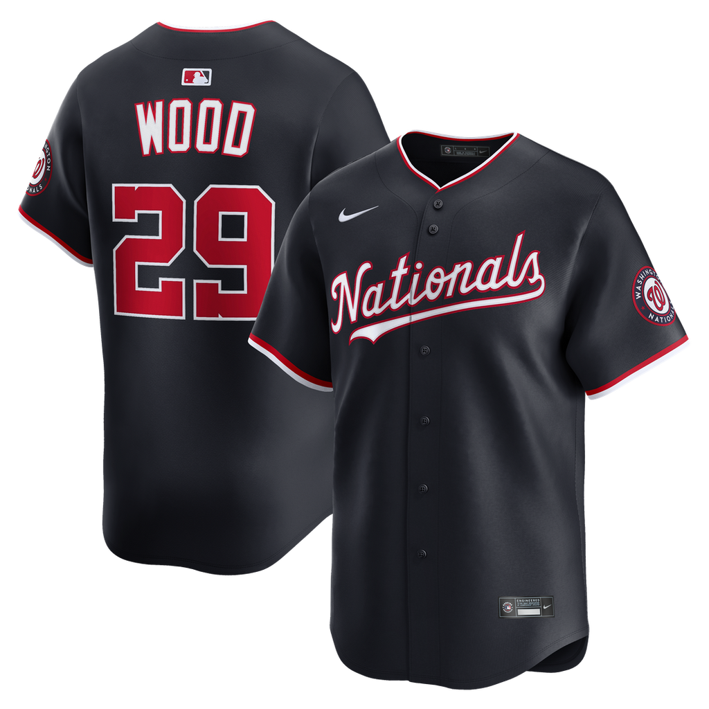 Washington Nationals James Wood Alternate Limited Jersey (Navy)