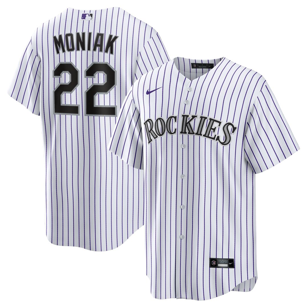 Colorado Rockies Mickey Moniak Home Replica Jersey (White)