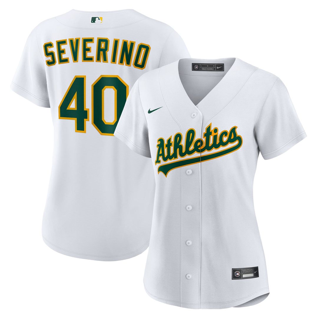 Athletics Luis Severino Women's Home Replica Jersey (White)