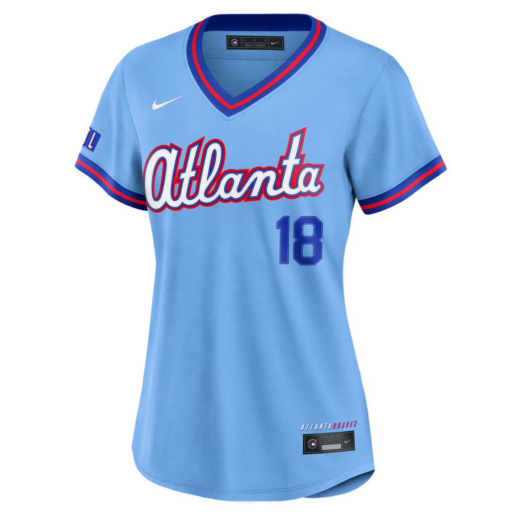 Atlanta Braves Mike Yastrzemski Women's 2026 City Connect Stadium Jersey (Powder Blue)