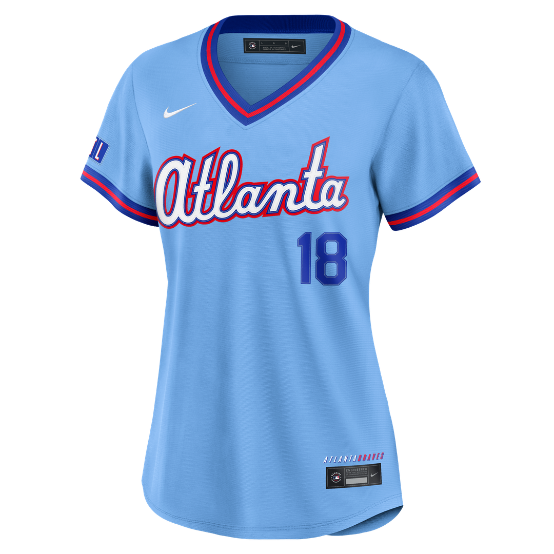 Atlanta Braves Mike Yastrzemski Women's 2026 City Connect Stadium Jersey (Powder Blue)