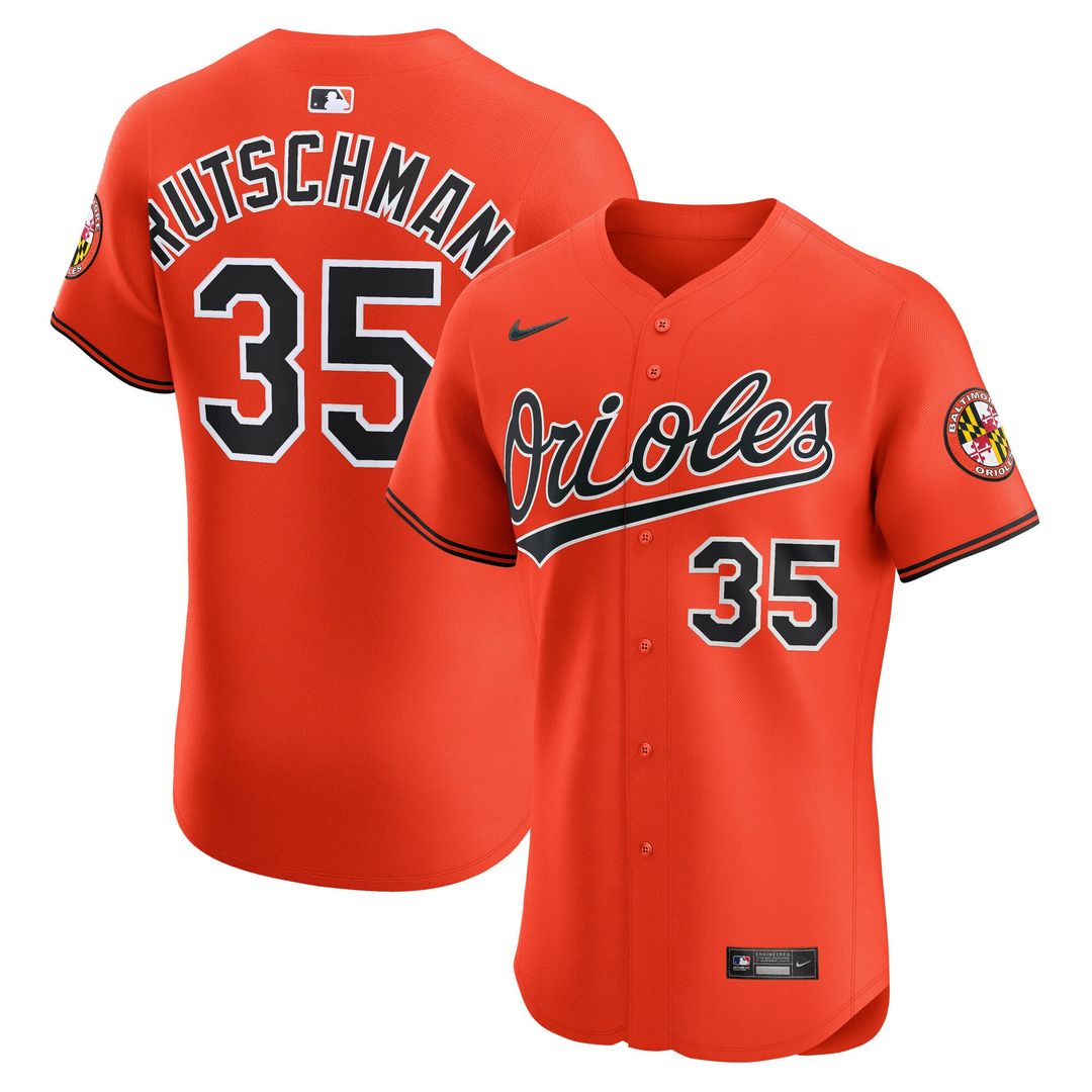 Baltimore Orioles Adley Rutschman Alternate Elite Jersey (Black)
