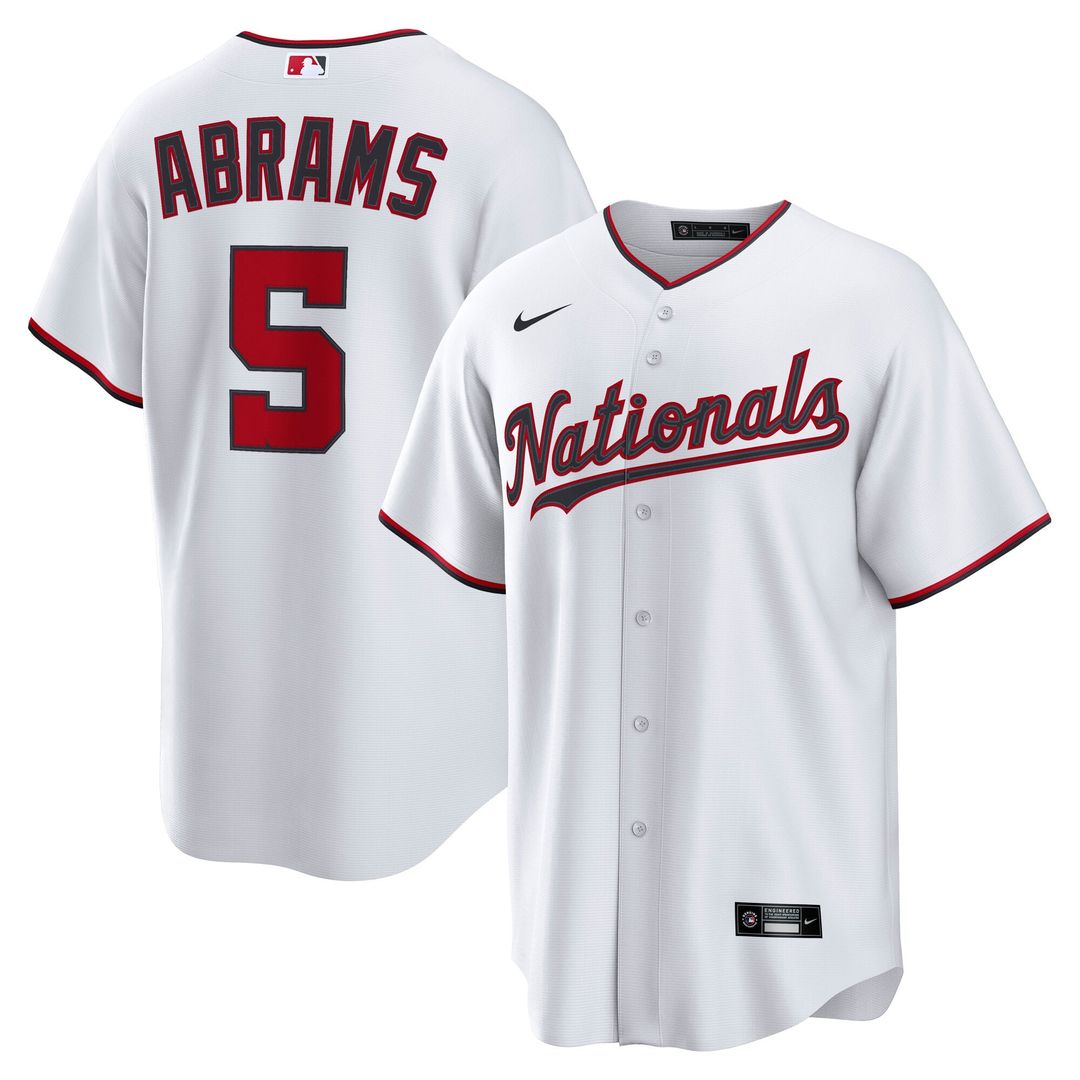 Washington Nationals CJ Abrams Home Replica Jersey (White)