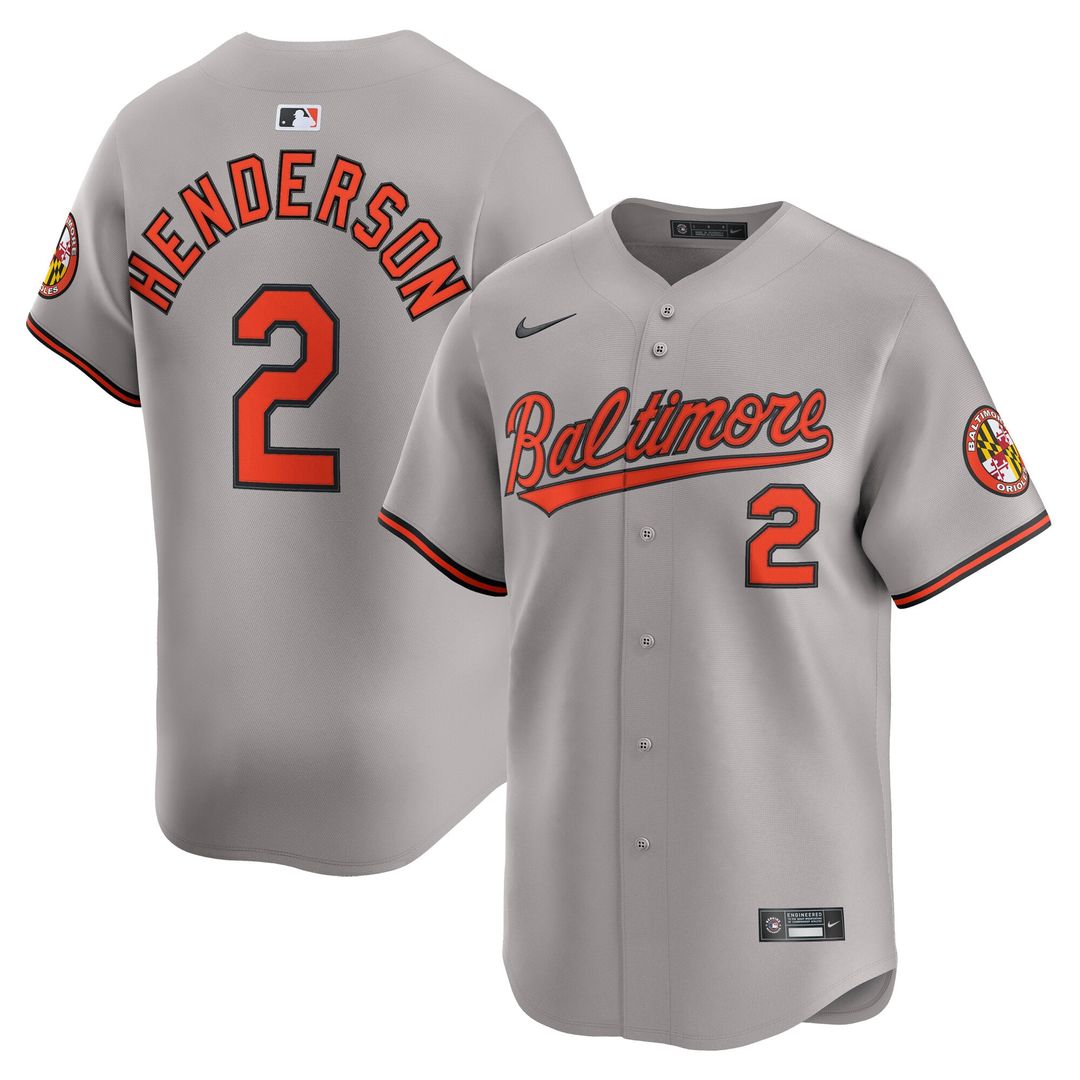 Baltimore Orioles Gunnar Henderson Road Limited Jersey (Gray)