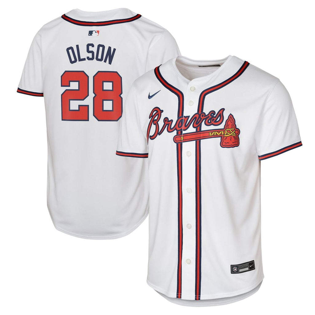 Atlanta Braves Matt Olson Youth Home Limited Jersey (White)