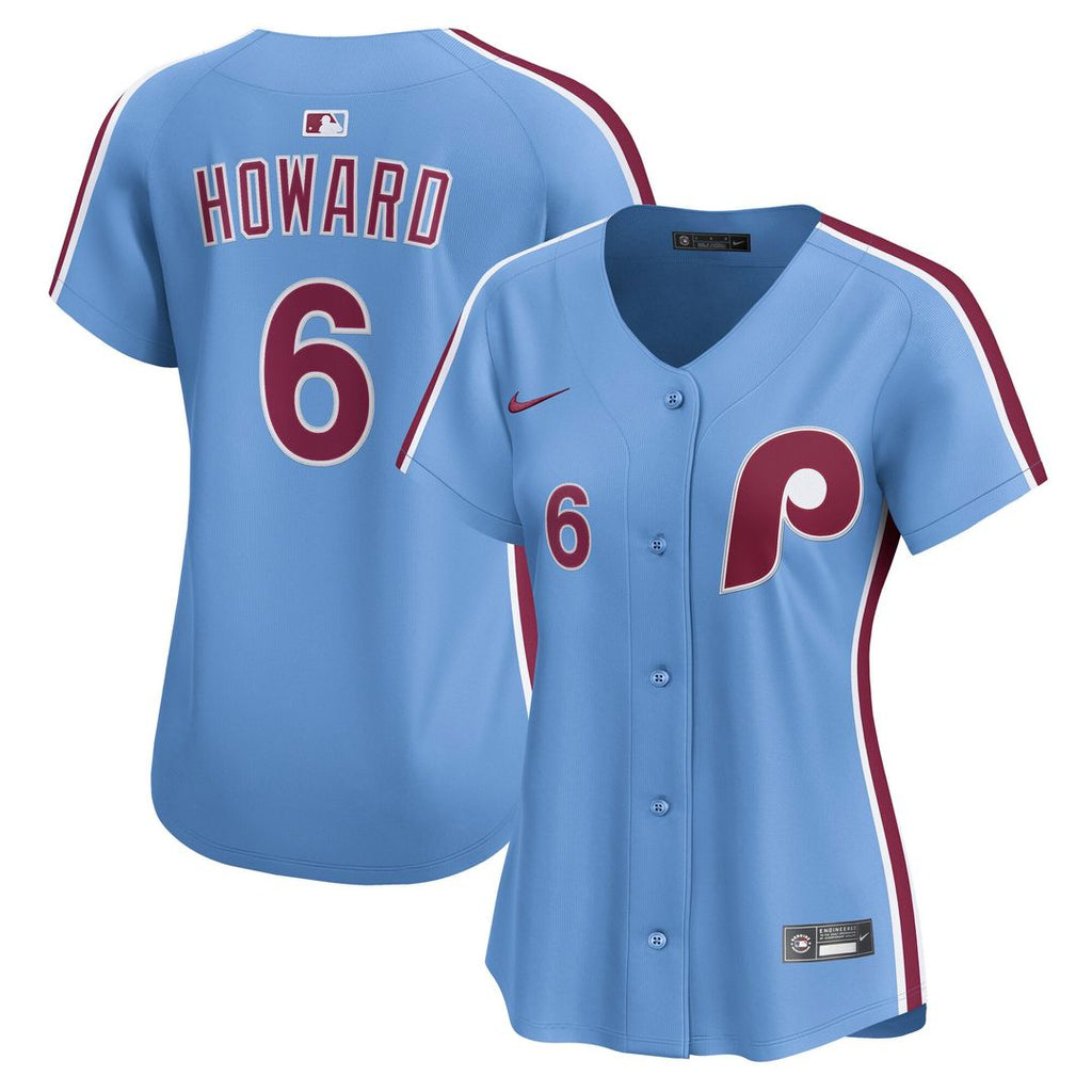 Philadelphia Phillies Ryan Howard Women's Alternate Limited Jersey (Light Blue)