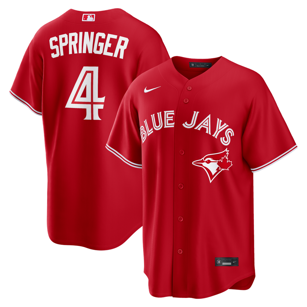 Toronto Blue Jays George Springer Canada Day Replica Jersey (Red)