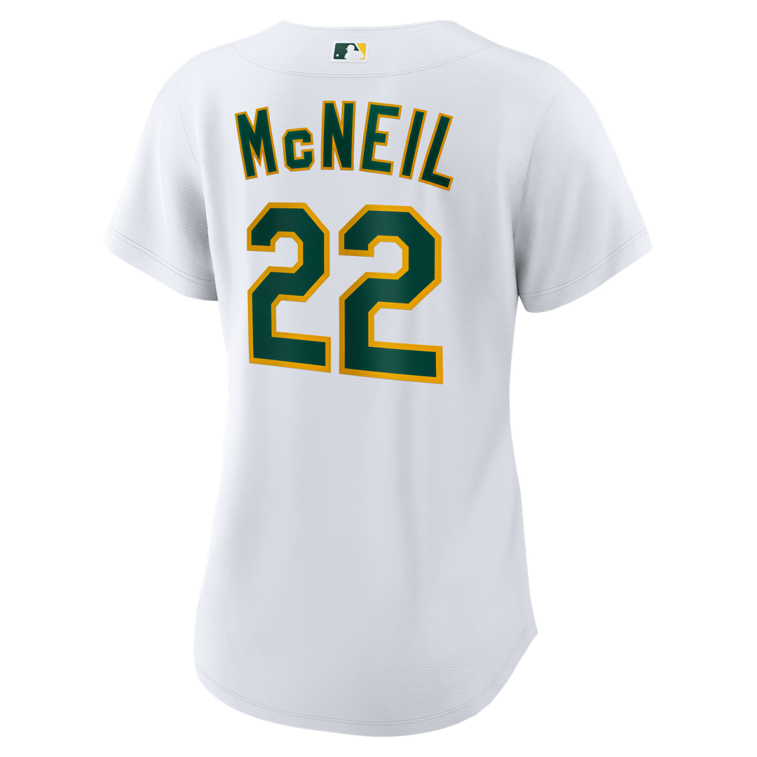 Athletics Jeff McNeil Women's Home Replica Jersey (White)