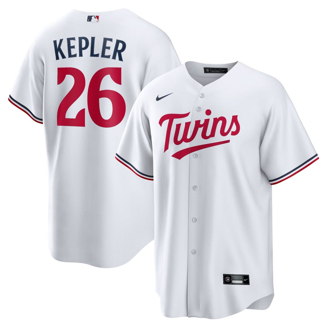 Minnesota Twins Max Kepler Home Replica Player Logo Jersey (White)