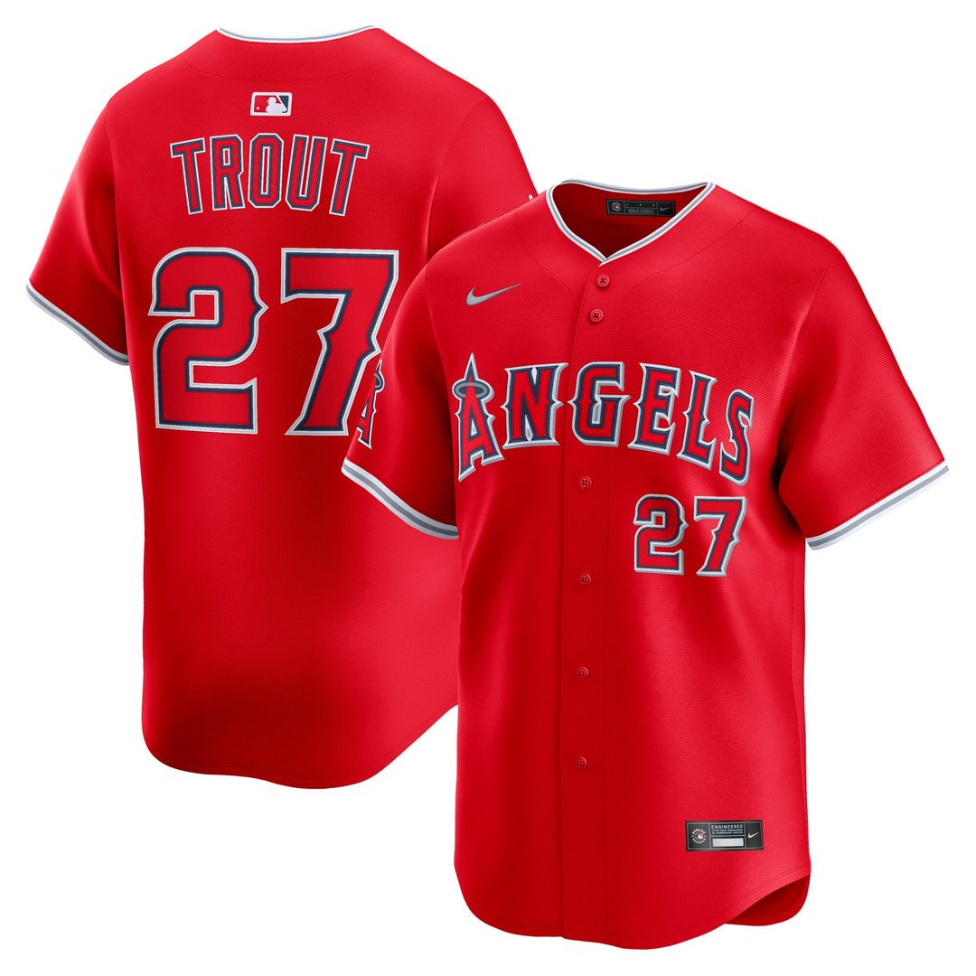 Los Angeles Angels Mike Trout Alternate Limited Jersey (Red)