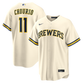 Milwaukee Brewers Jackson Chourio Home Replica Jersey (Cream)