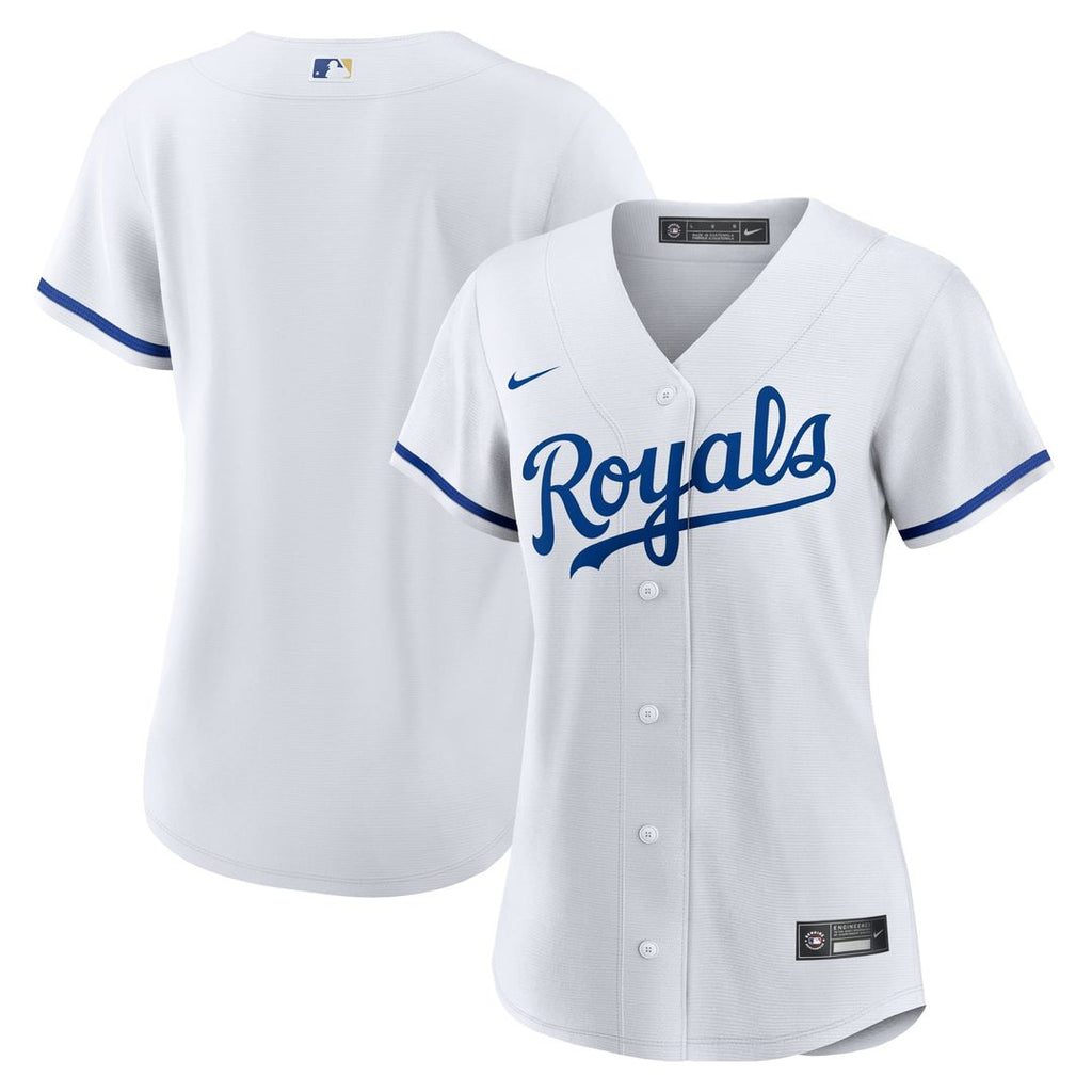 Kansas City Royals Women's Home Replica Team Logo Jersey (White)