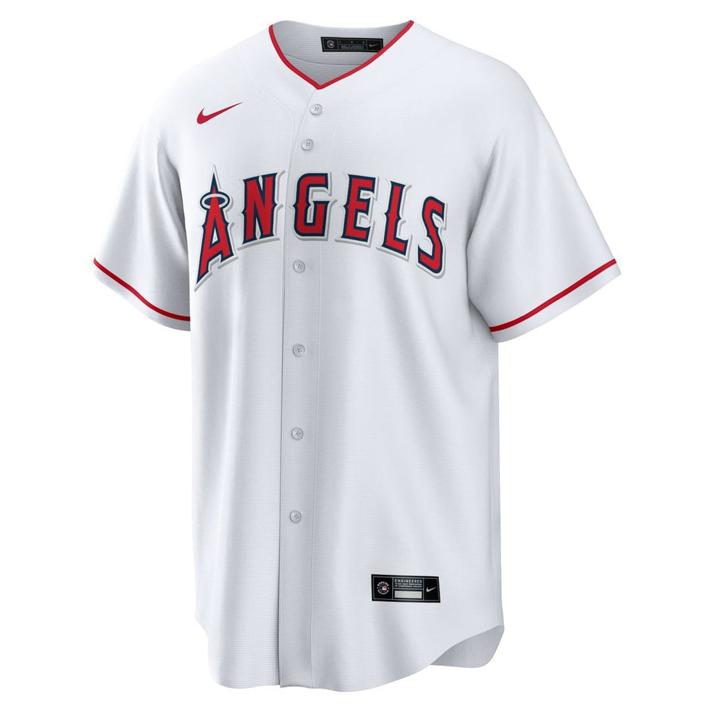 Los Angeles Angels Mike Trout Home Replica Player Name Jersey (White)