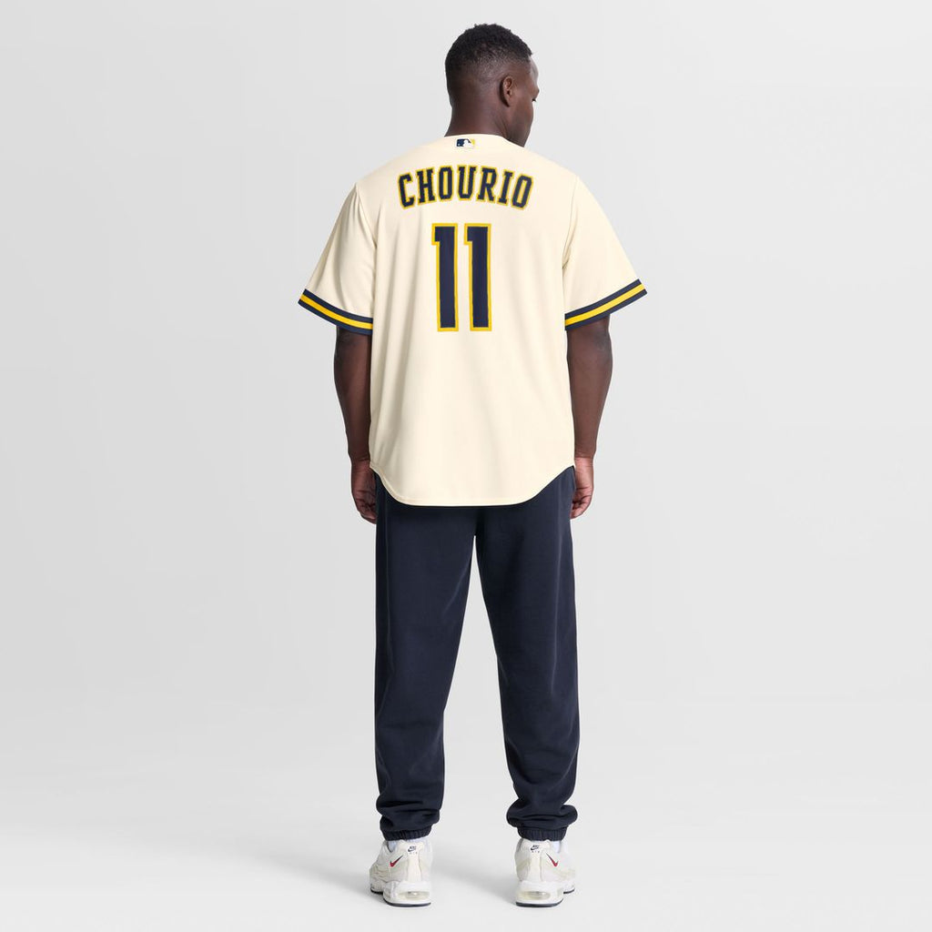 Milwaukee Brewers Jackson Chourio Home Replica Jersey (Cream)