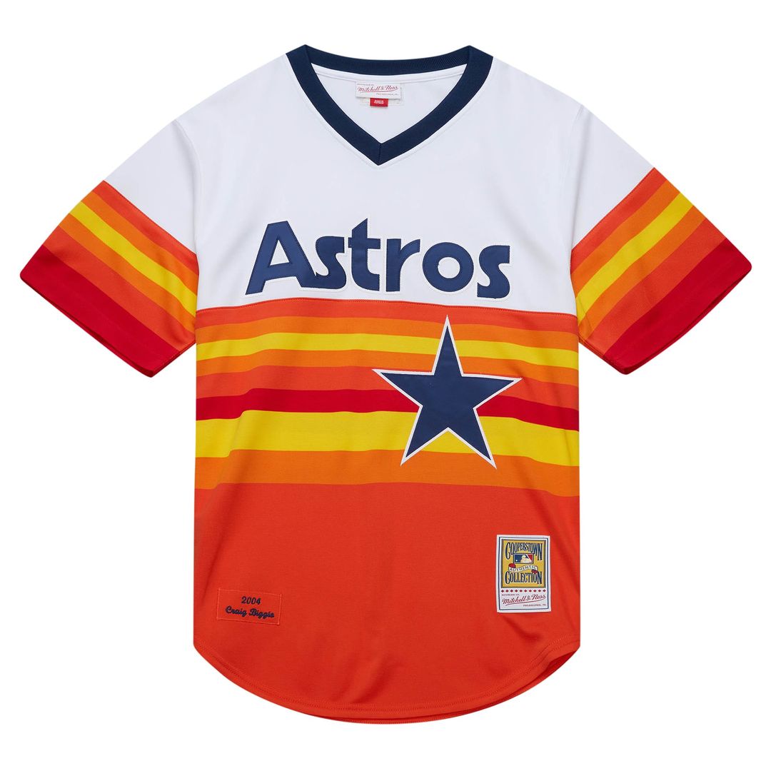 Houston Astros Craig Biggio 2004 Cooperstown Authentic Throwback Jersey (White)