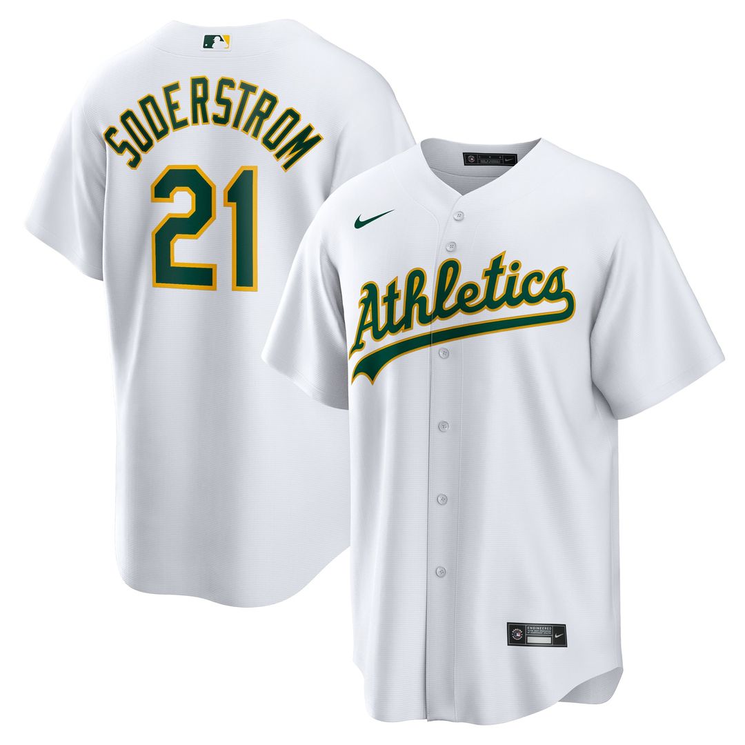 Athletics Tyler Soderstrom Home Replica Jersey (White)