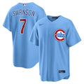 Chicago Cubs Dansby Swanson Alternate Replica Jersey (Light Blue)