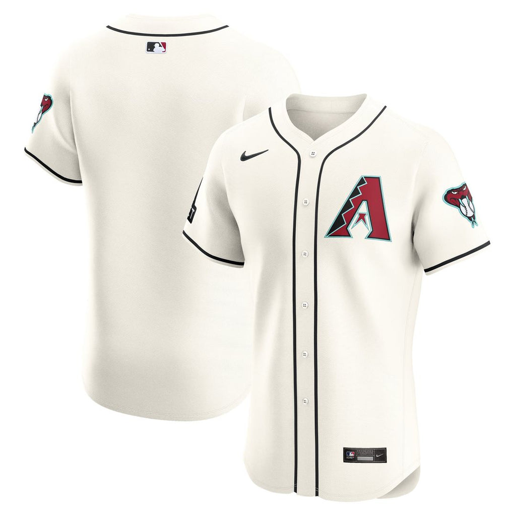 Arizona Diamondbacks Home Elite Patch Jersey (White)