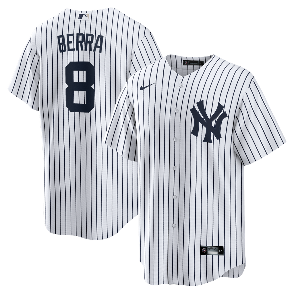 New York Yankees Yogi Berra Home Retired Replica Jersey (White)