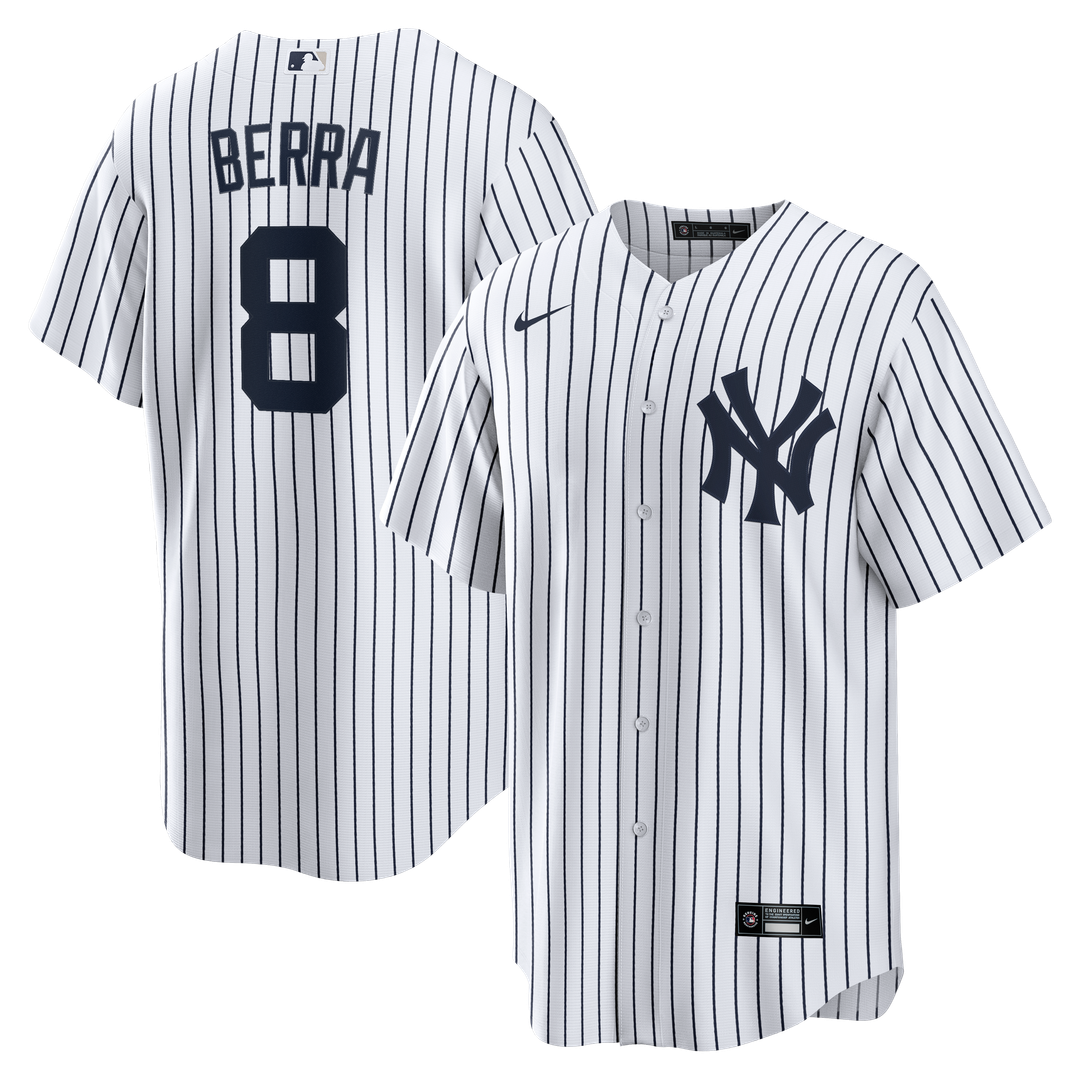 New York Yankees Yogi Berra Home Retired Replica Jersey (White)