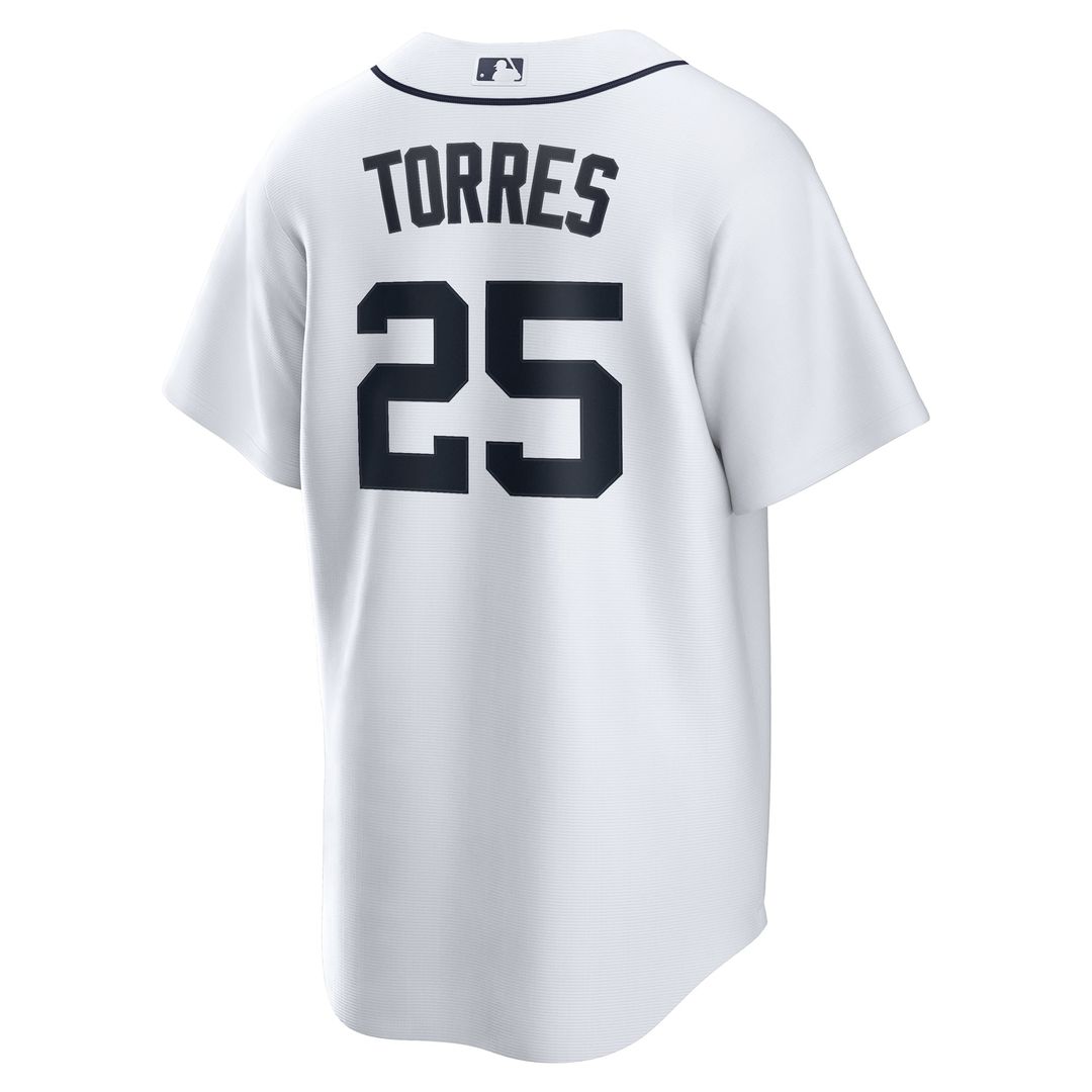 Detroit Tigers Gleyber Torres Home Replica Jersey (White)