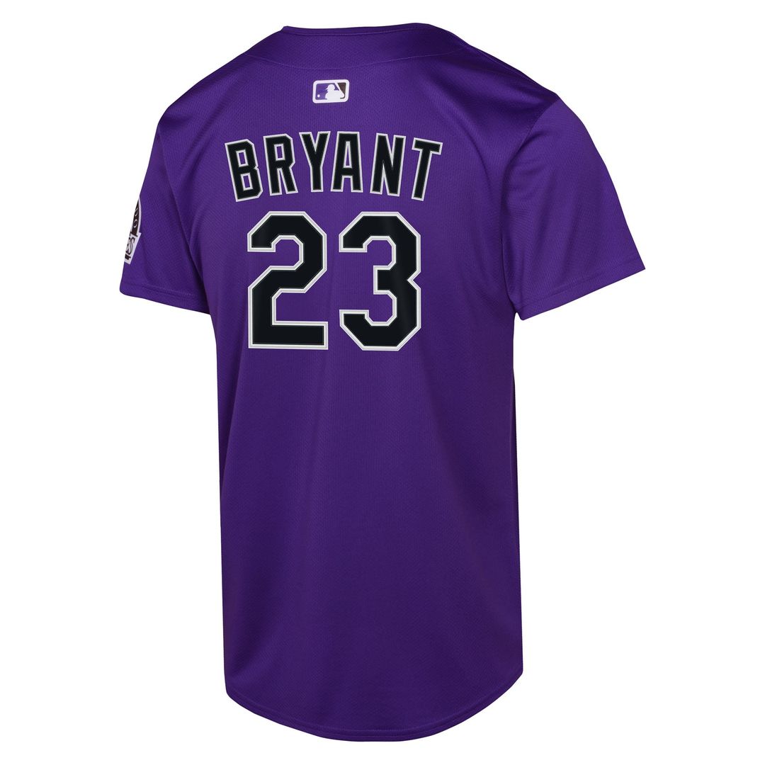 Colorado Rockies Kris Bryant Youth Alternate Limited Jersey (Purple)