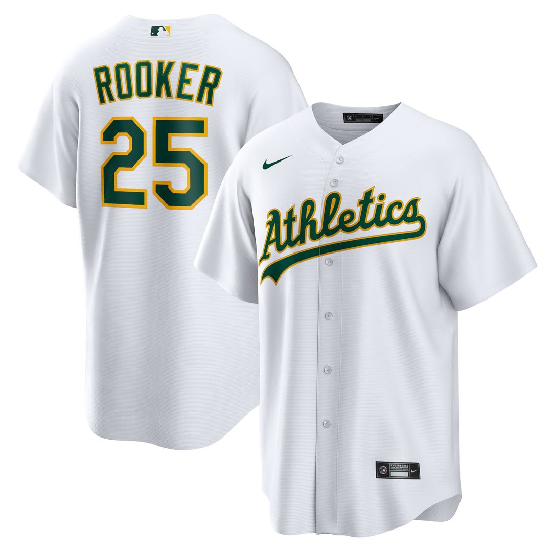 Athletics Brent Rooker Home Replica Jersey (White)