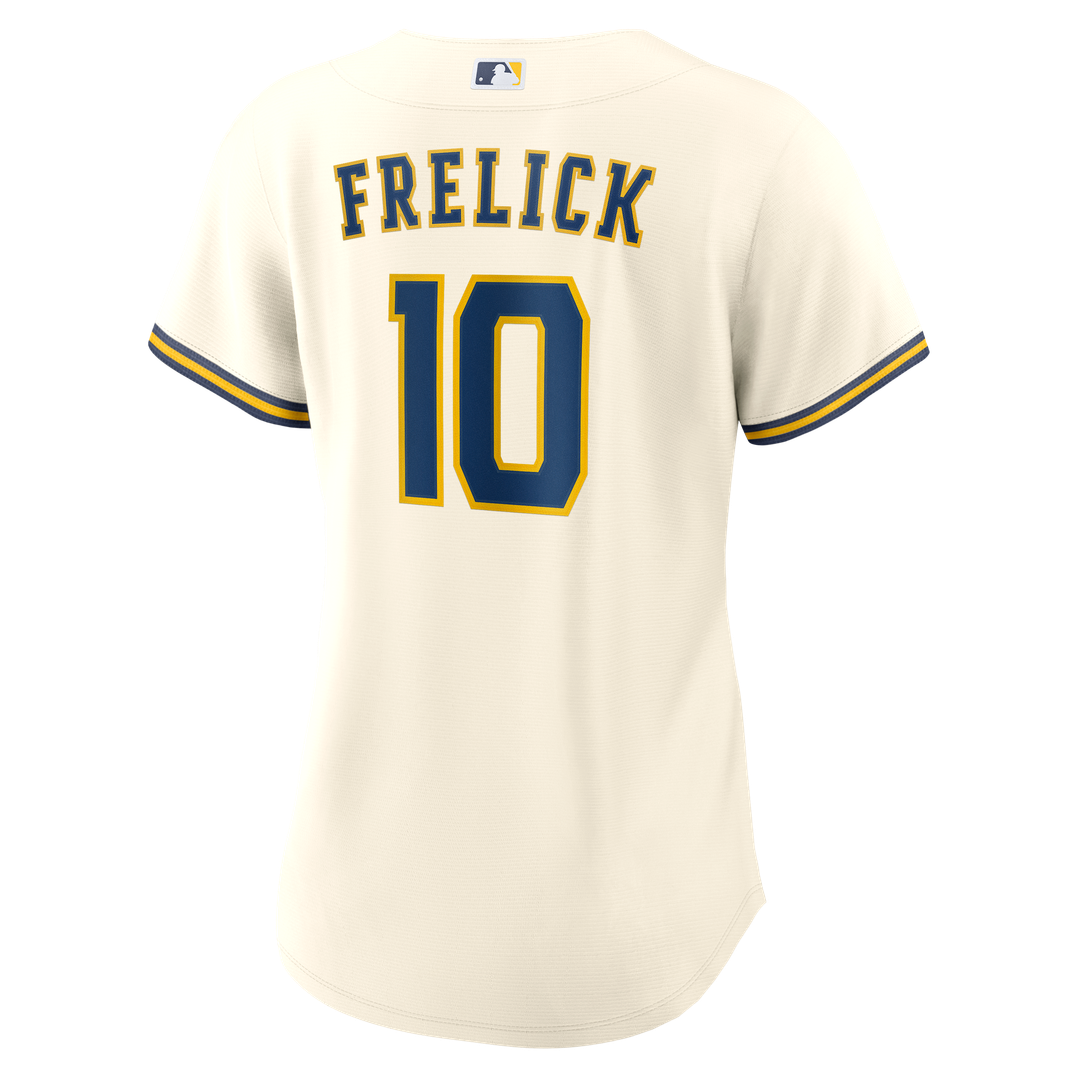 Milwaukee Brewers Sal Frelick Women's Home Replica Jersey (Cream)
