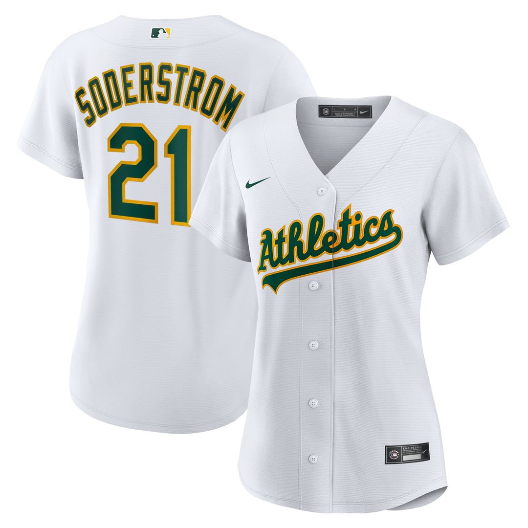 Athletics Tyler Soderstrom Women's Home Replica Jersey (White)