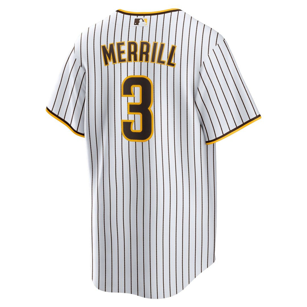 San Diego Padres Jackson Merrill Home Replica Jersey (White)