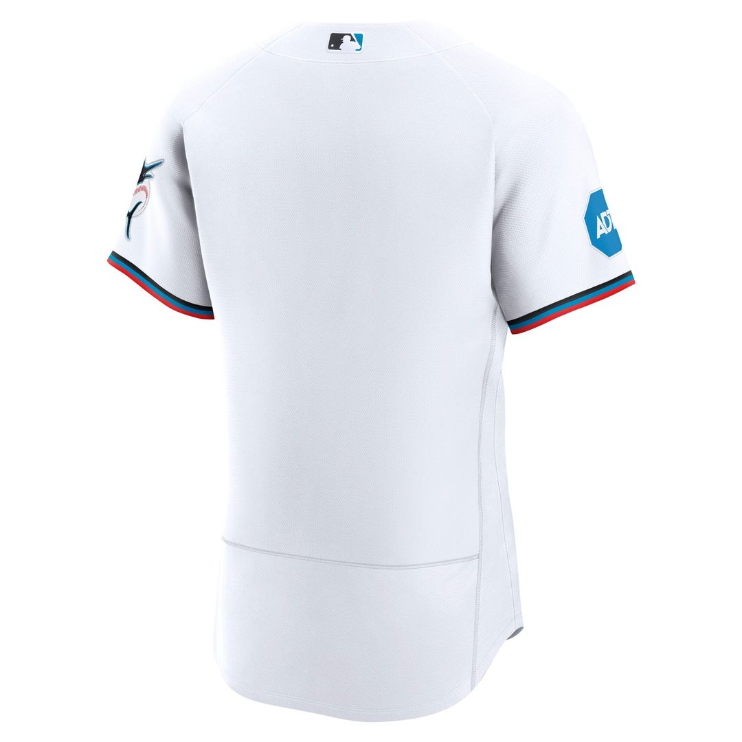 Miami Marlins Home Authentic Jersey (White)