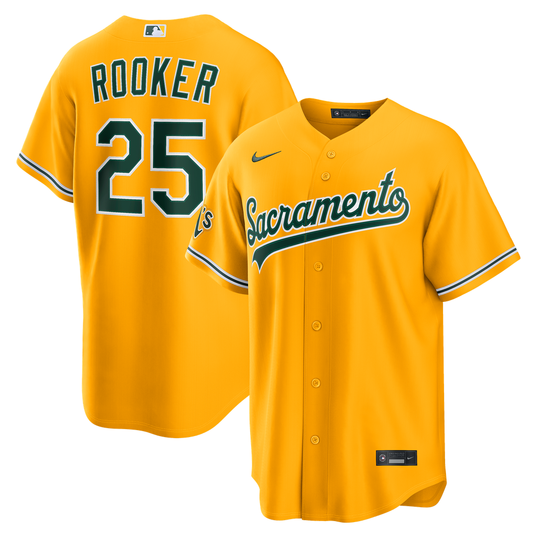 Athletics Brent Rooker Alternate Stadium Jersey (Gold)