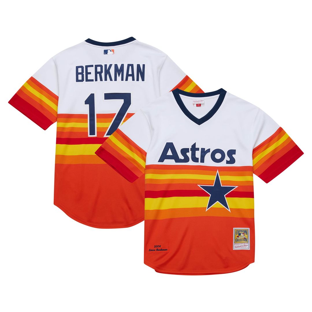 Houston Astros Lance Berkman 2004 Cooperstown Authentic Throwback Jersey (White)