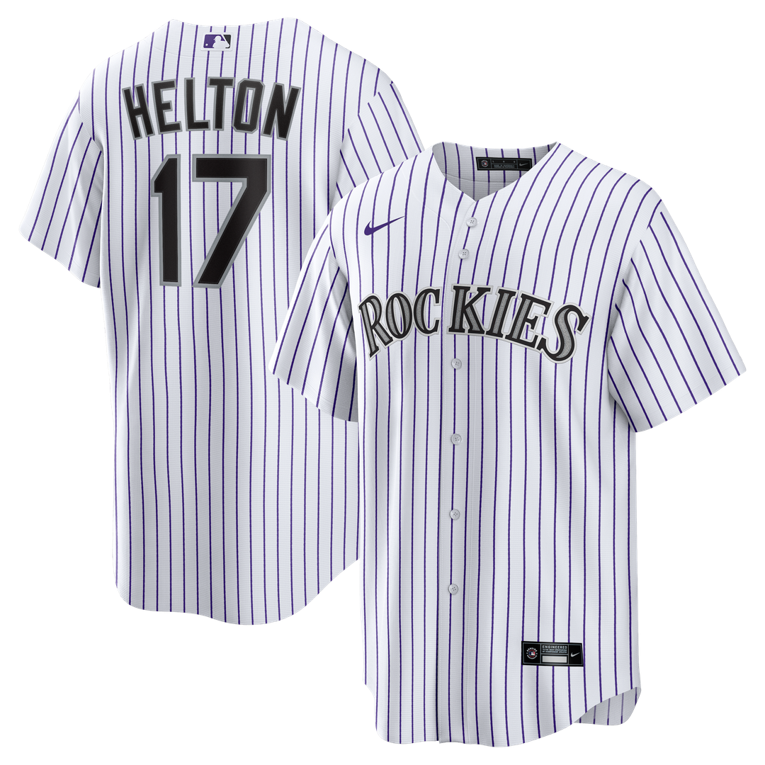 Colorado Rockies Todd Helton Home Retired Replica Jersey (White)