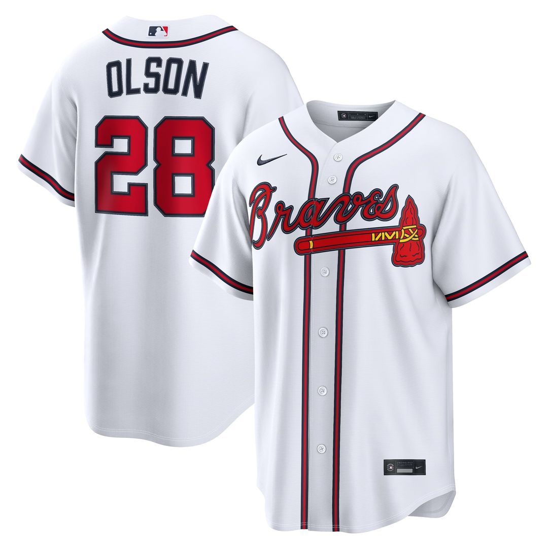 Atlanta Braves Matt Olson Home Replica Jersey (White)