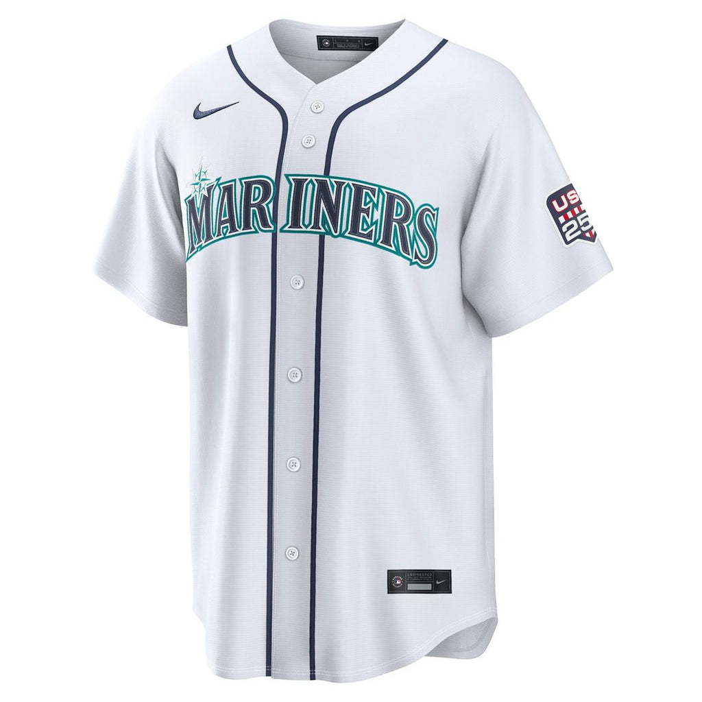 Seattle Mariners Cal Raleigh USA 250 Fourth of July Home Stadium Jersey (White)